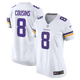 womens nike kirk cousins white minnesota vikings game playe